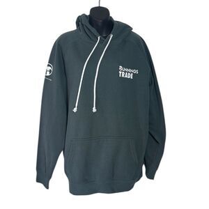 Bunnings trade men’s 2xl hoodie jumper green like new construction trade